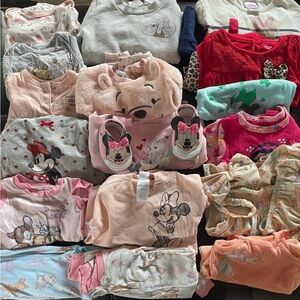 Disney Kids Dresses Casual - Pink, Red, Gray, White